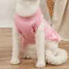 T breathable sleeveless mini dress for cats and dogs, new summer casual pet dress, Teddy solid color fashionable cat and dog clothing Specification image